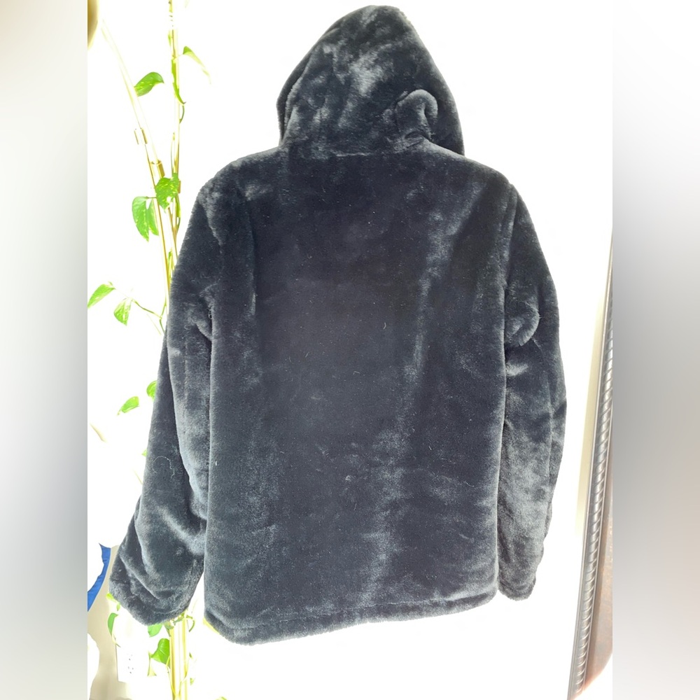 Pendleton reversible Aztec-Pattern or black faux … - image 8